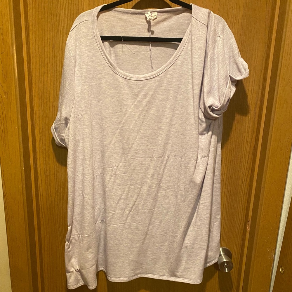 Light purple plus size shirt